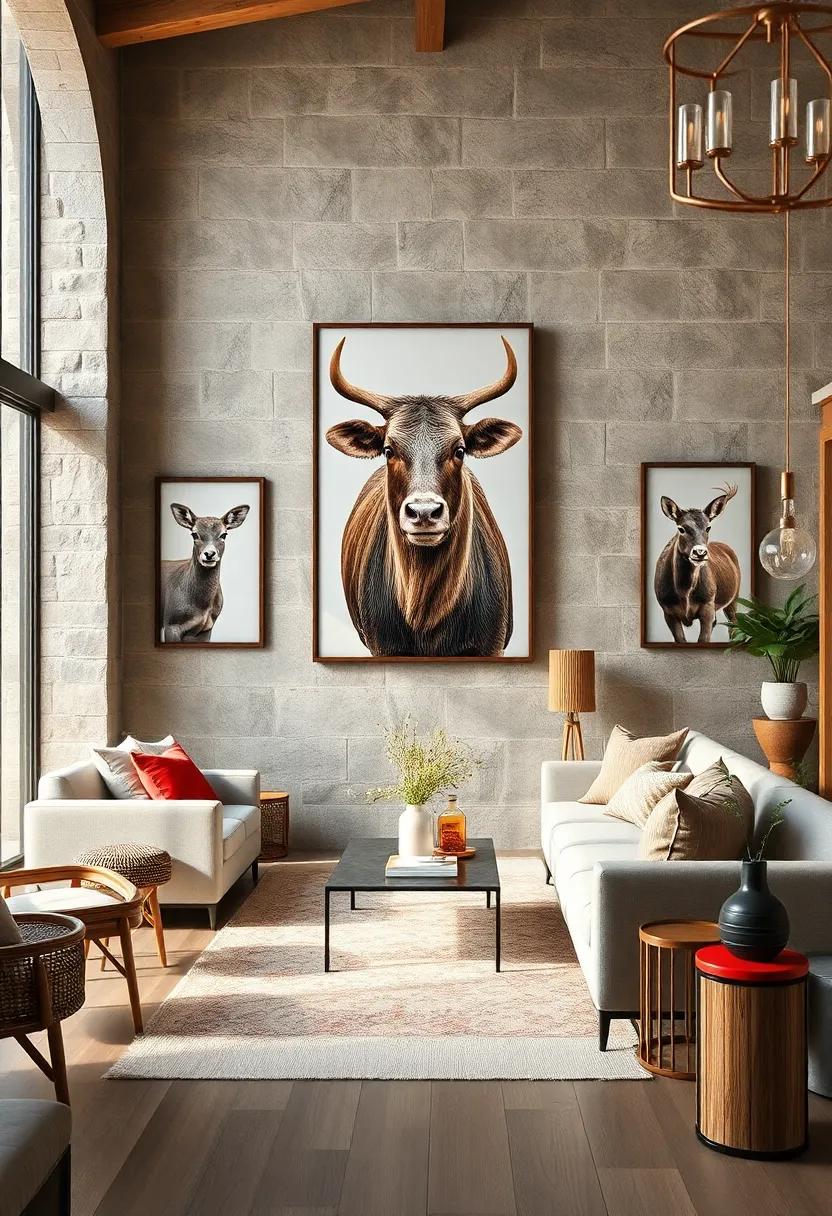 Captivating Colors: How Animal⁣ Prints Complement Rustic ⁣Interiors