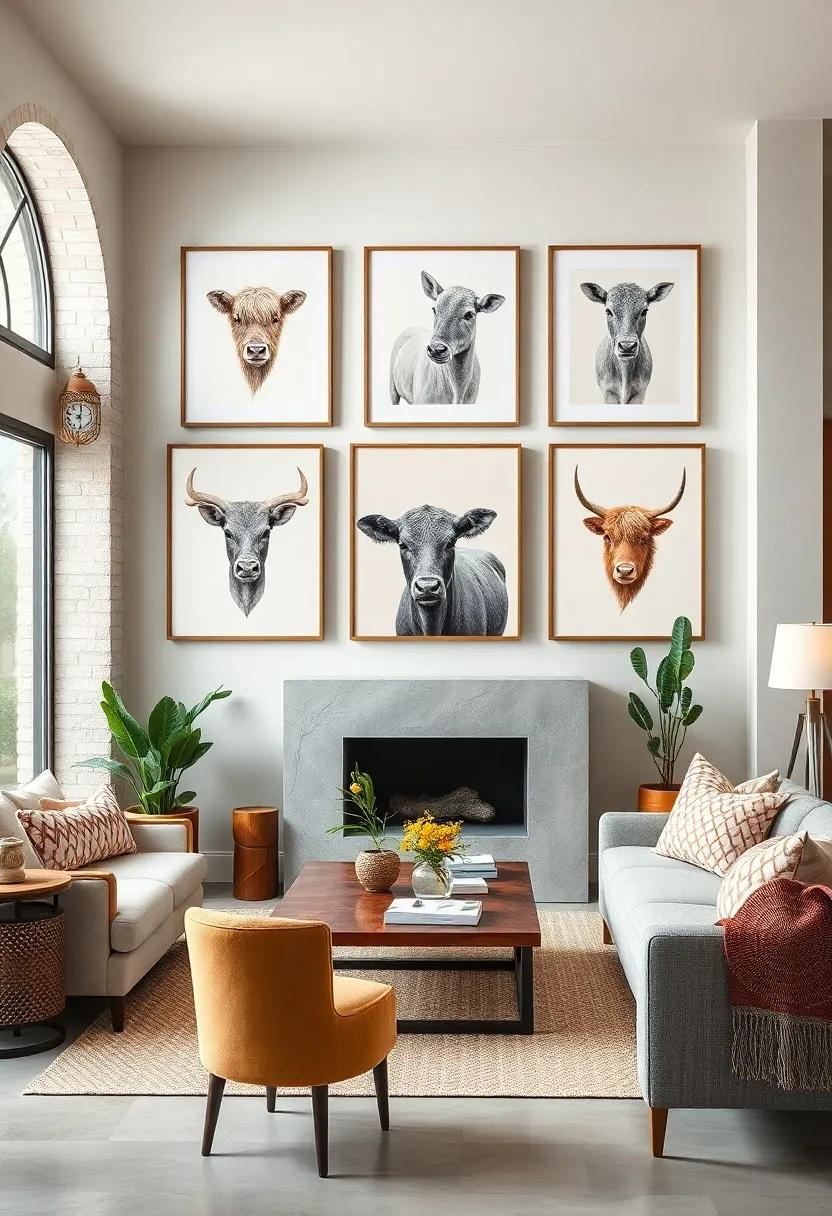 Charming​ Creations:⁣ Handmade Animal⁢ Prints for Unique Farmhouse Flair