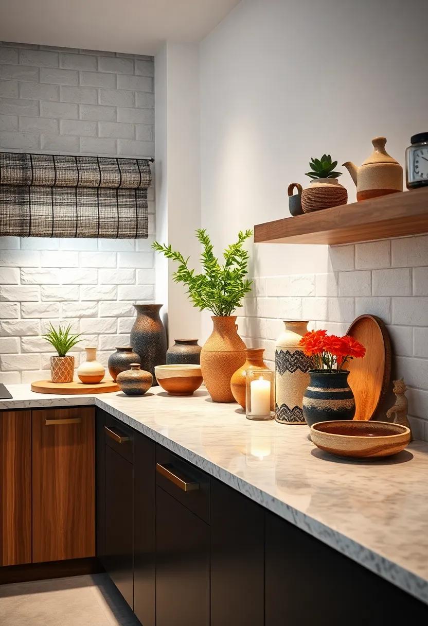 Artisan pottery: Display artisan pottery pieces as⁢ decor that‍ tells​ a story,adding ⁣texture and craftsmanship that enriches your kitchen aesthetic