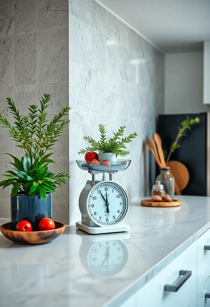 Chic Kitchen Scale: Choose a visually appealing​ kitchen scale​ that blends practicality with style,‍ making ⁢it ⁣both⁢ an essential and decorative element