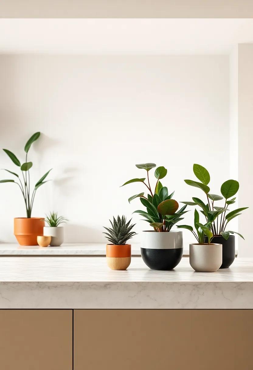 Modern Plant Displays: ​Incorporate ‍indoor ⁢plants in stylish pots that ⁢align with your kitchen's color palette,adding freshness and life to your space