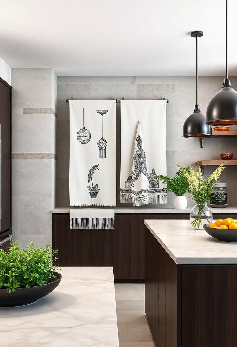 Unique Tea Towels: Select tea towels with unique designs‍ or‍ patterns that reflect your style. When hung or displayed, ⁤they can add both ⁣function⁤ and flair