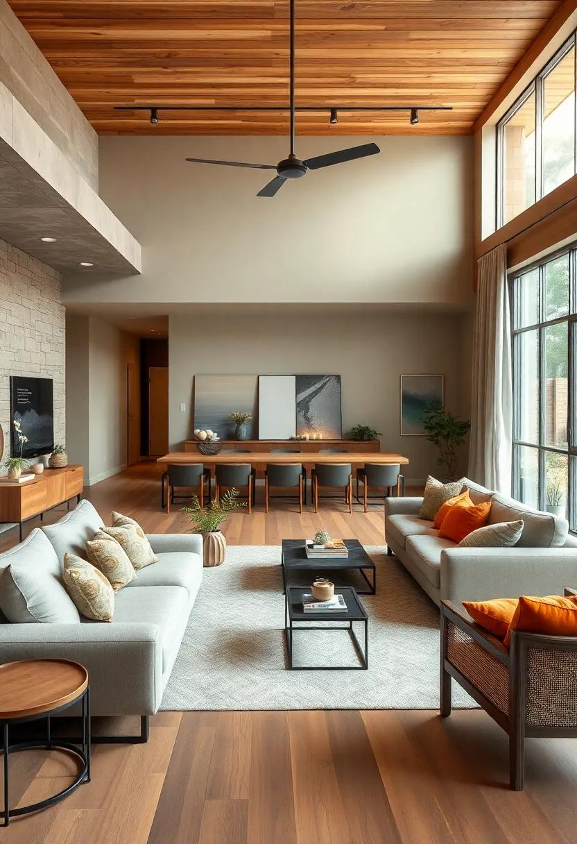 rustic Charm: Combine warm wood tones with muted colors like ⁣olive ⁣green and burnt orange for a welcoming, farmhouse-inspired feel