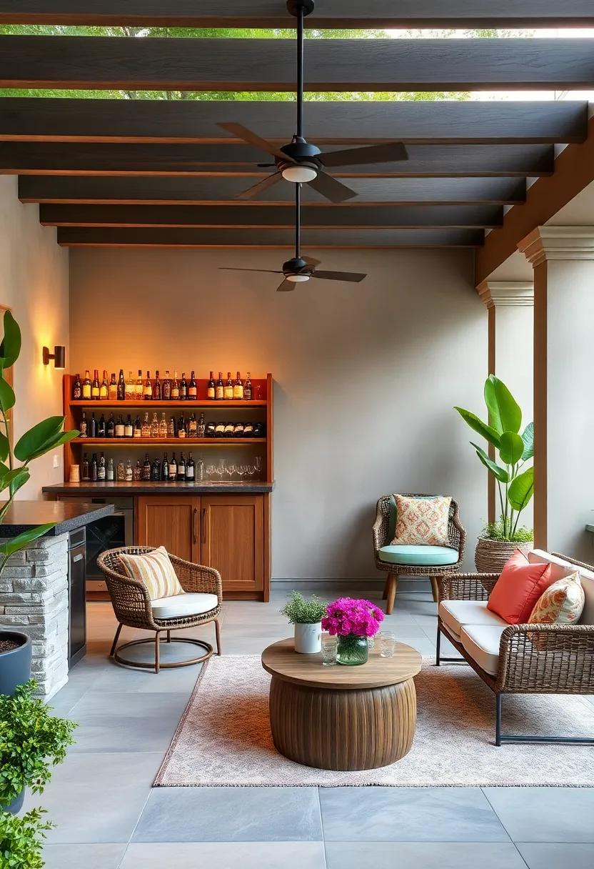 Adding ​greenery: Integrating Planters ​Around Your Patio Bar Area