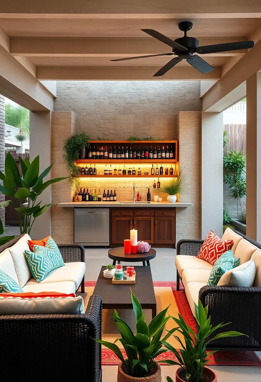Colorful and Inviting: Choose the Right⁣ Palette for Your Patio Bar