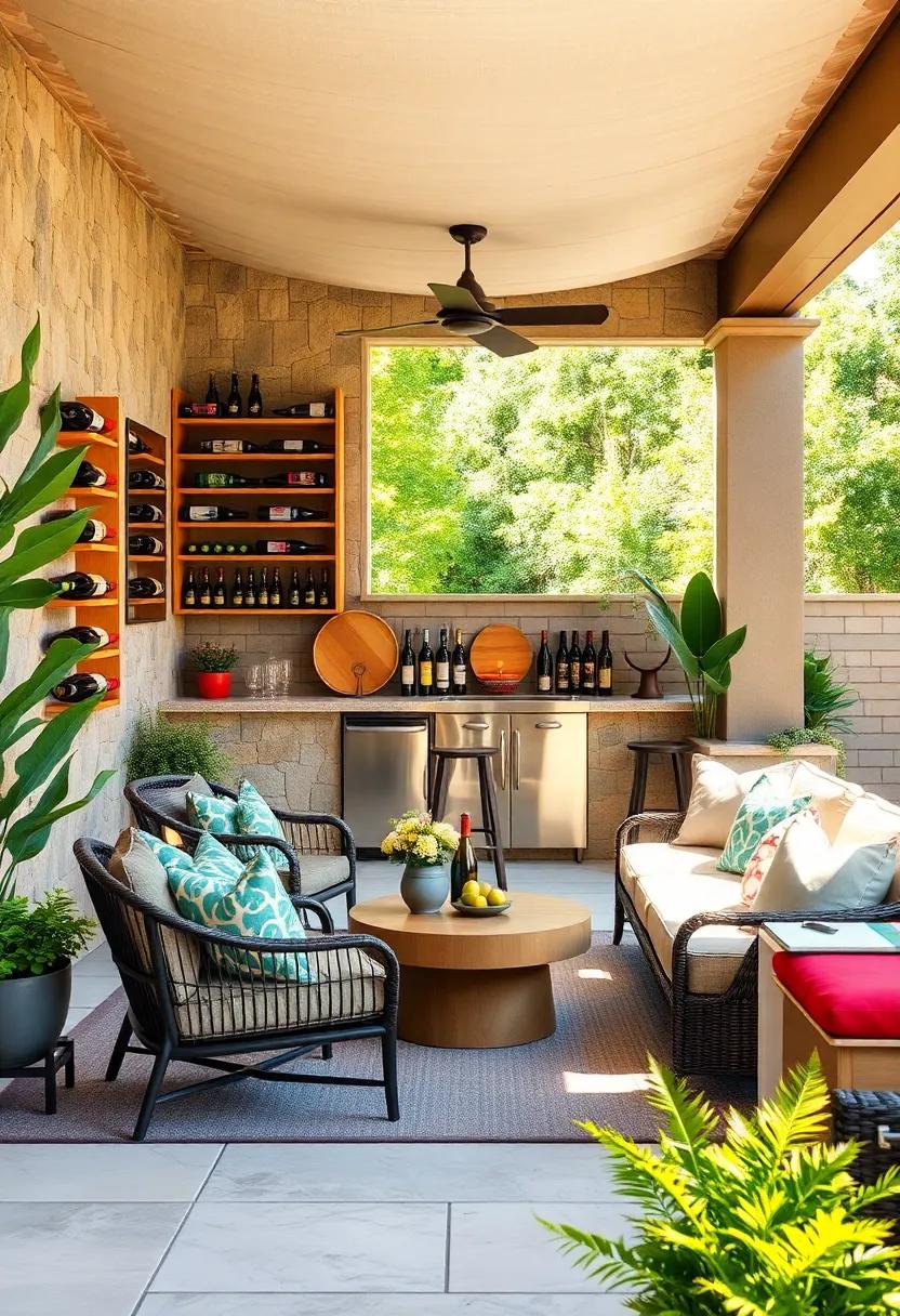 Incorporating ⁢Natural Elements into Your Outdoor Wine Rack Design