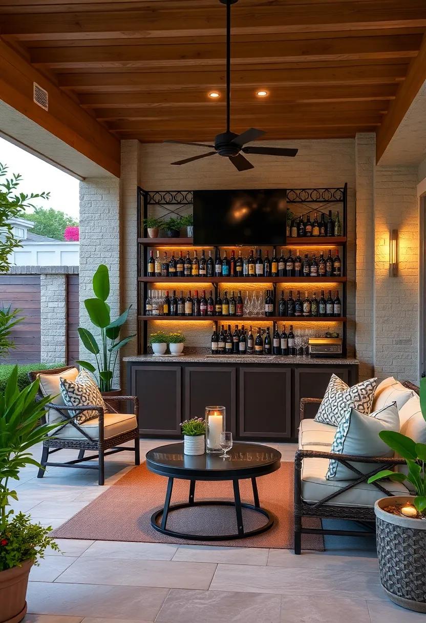 stylish Lighting Ideas for Creating Ambiance Around Your‌ Patio Bar