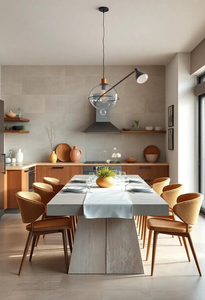 Earthy Tones: A table finished in warm, earthy hues enhances texture and comfort,⁢ creating an inviting atmosphere for mealtimes