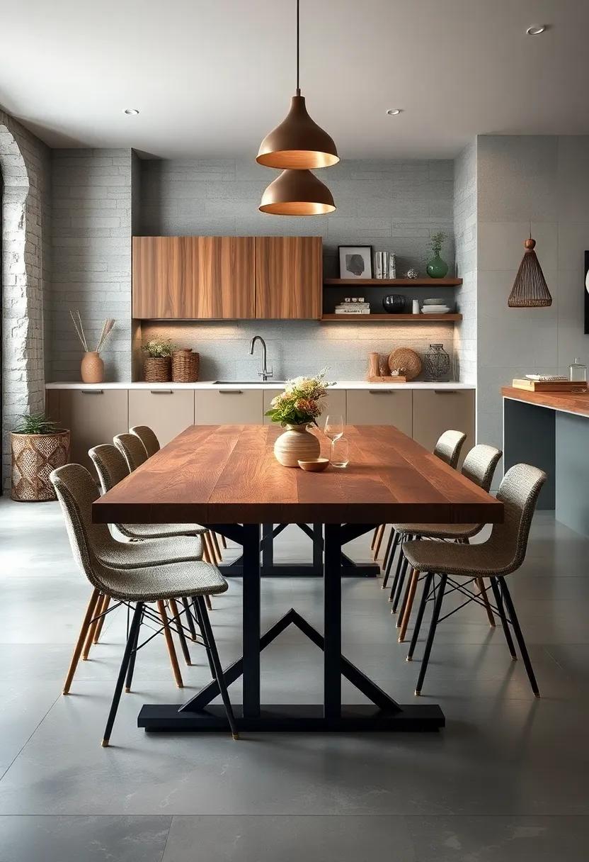 Industrial Elegance: ⁤A combination‍ of wood and metal,​ this table offers a rugged ‍charm that balances refined quality with an urban edge