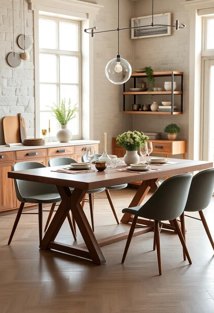 Vintage Revival: A table with mid-century design features such as​ tapered legs and a ⁤muted​ finish, bringing nostalgic flair to your dining setup