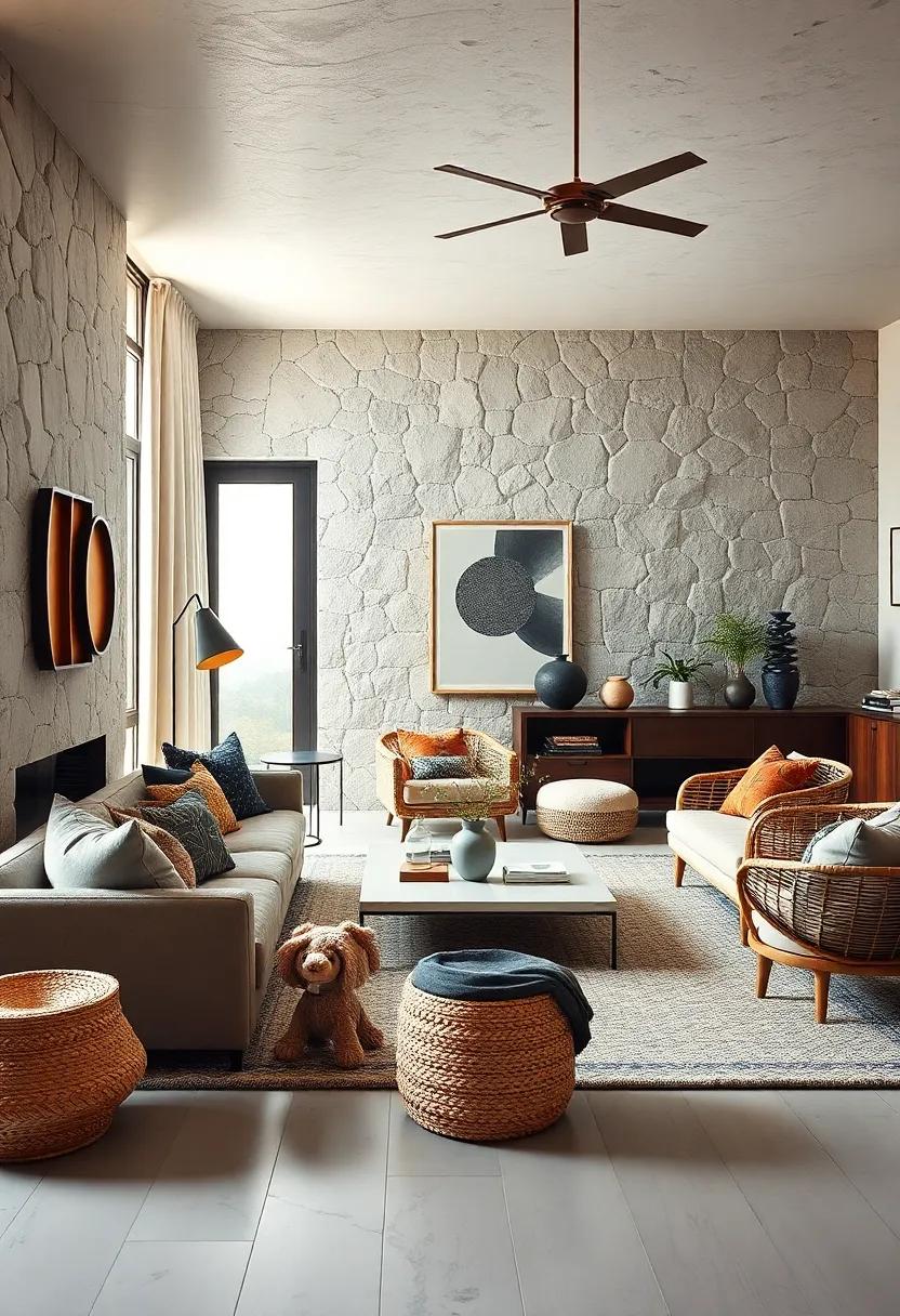 Introduce woven elements: Wicker baskets⁤ or rattan‍ furniture can soften the look of modern materials and bring warmth