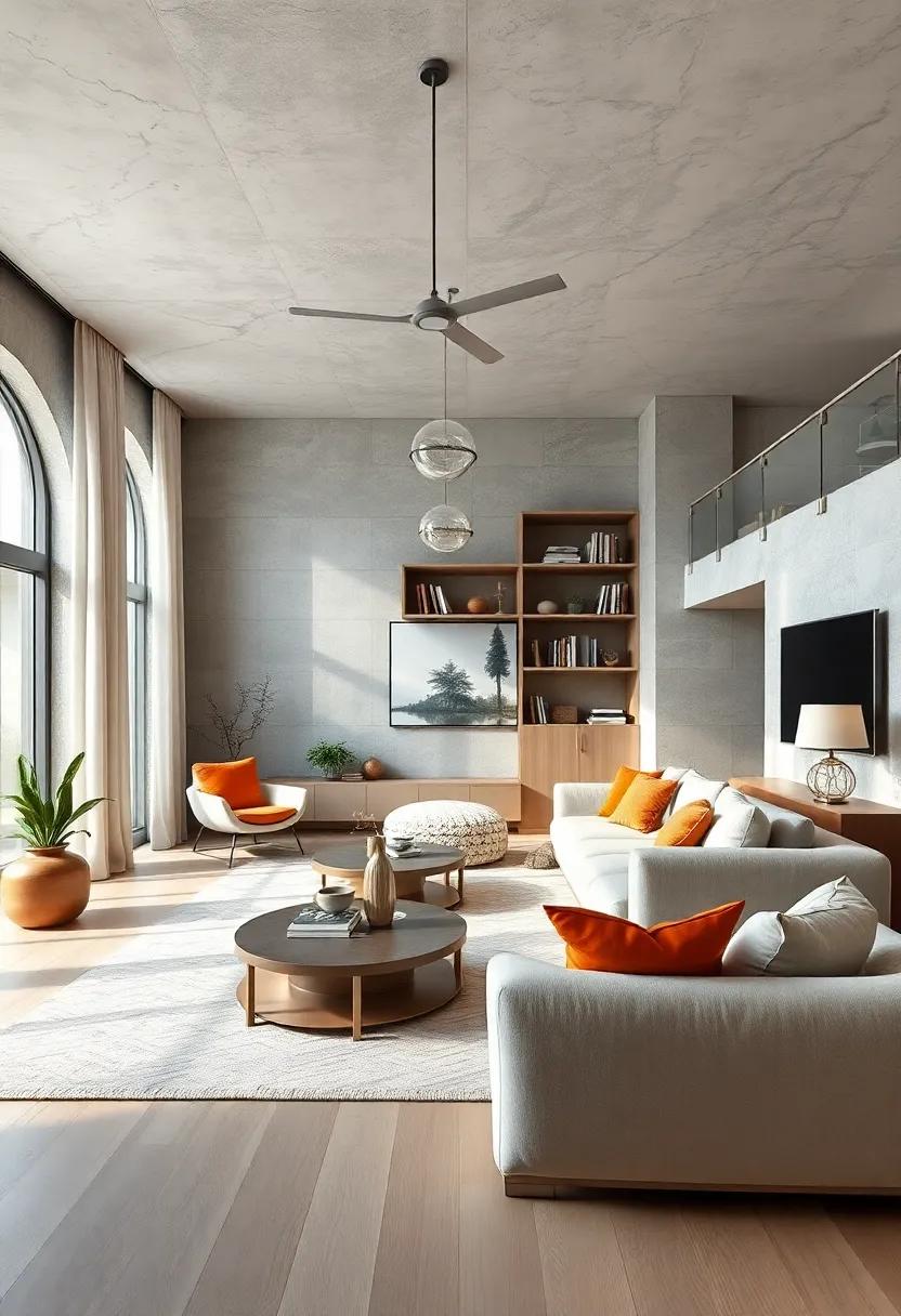 Focus on ceiling height: Use tall ⁤bookshelves or floor-to-ceiling curtains‍ to elongate the space while⁢ adding vertical⁣ texture