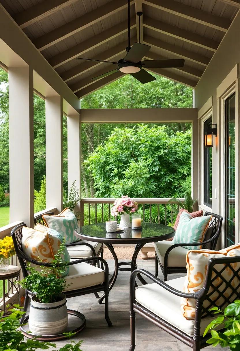 Chic Pillows for Dining Areas: Use stylish⁣ throw pillows⁣ on dining chairs to‍ add comfort ‌and sophistication to meals outdoors