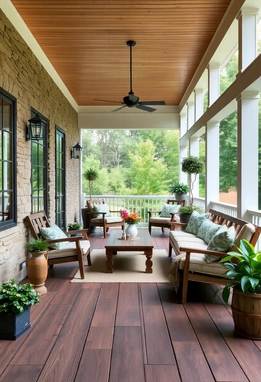 Rustic Charm: Embrace the natural beauty of reclaimed wood ‍for a porch that boasts character with every plank