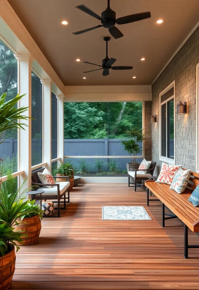 Integrated Seating: Design built-in wooden benches ‌within the flooring for a space-efficient solution that encourages relaxation and socializing