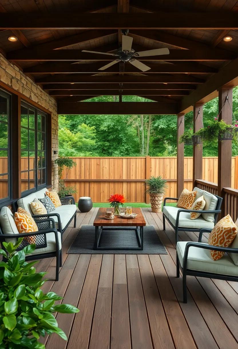 Overhead⁢ Coverage: Pair your wooden ⁣flooring with an overhead cover or pergola for a stylish shaded‍ retreat that invites comfort outdoors