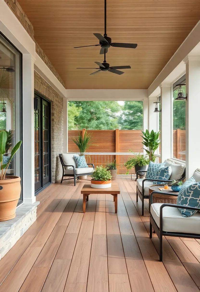 Light-Colored Woods:‍ Brighten up your​ porch with light-colored woods like maple or ash, creating an airy and ⁢inviting⁣ environment
