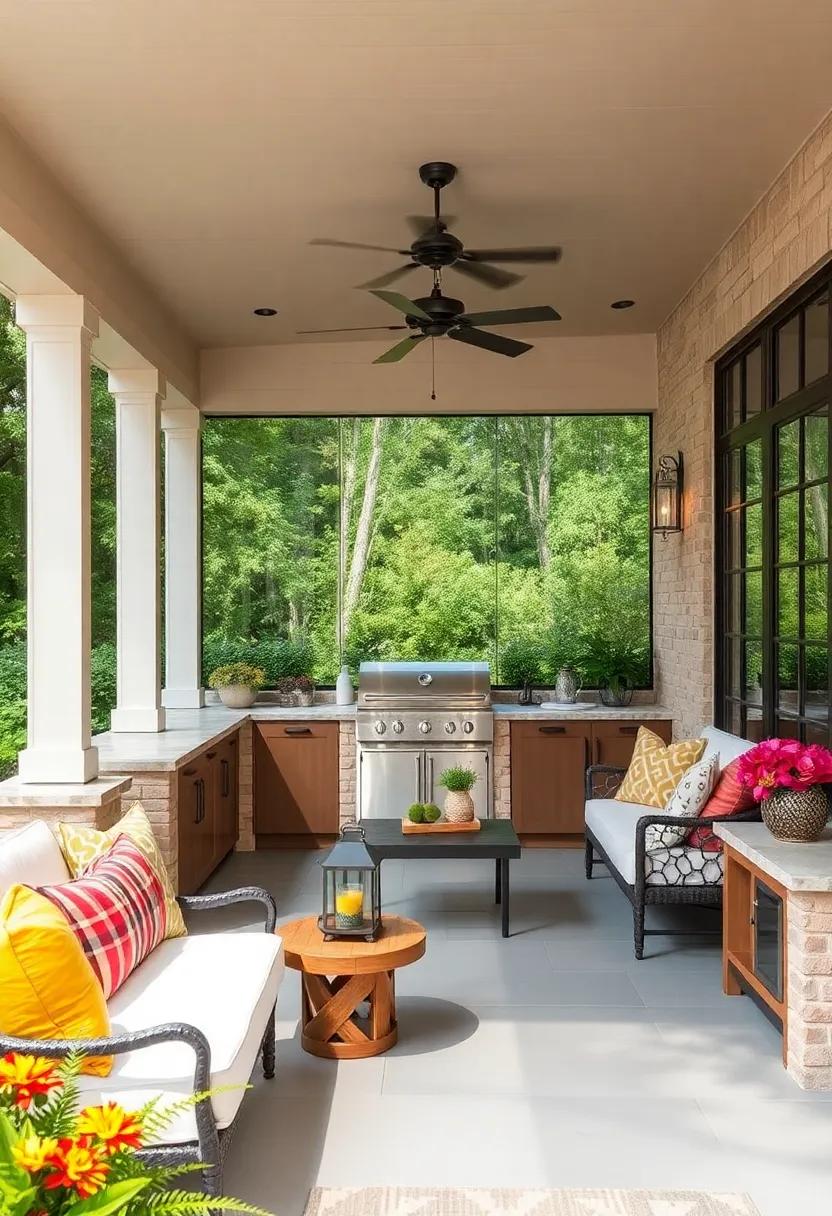 coastal ⁣Charm: This beachy porch kitchen utilizes repurposed⁣ fishing crates for stylish storage of ⁢outdoor dining essentials, adding a touch of maritime ⁣flair to your cooking space
