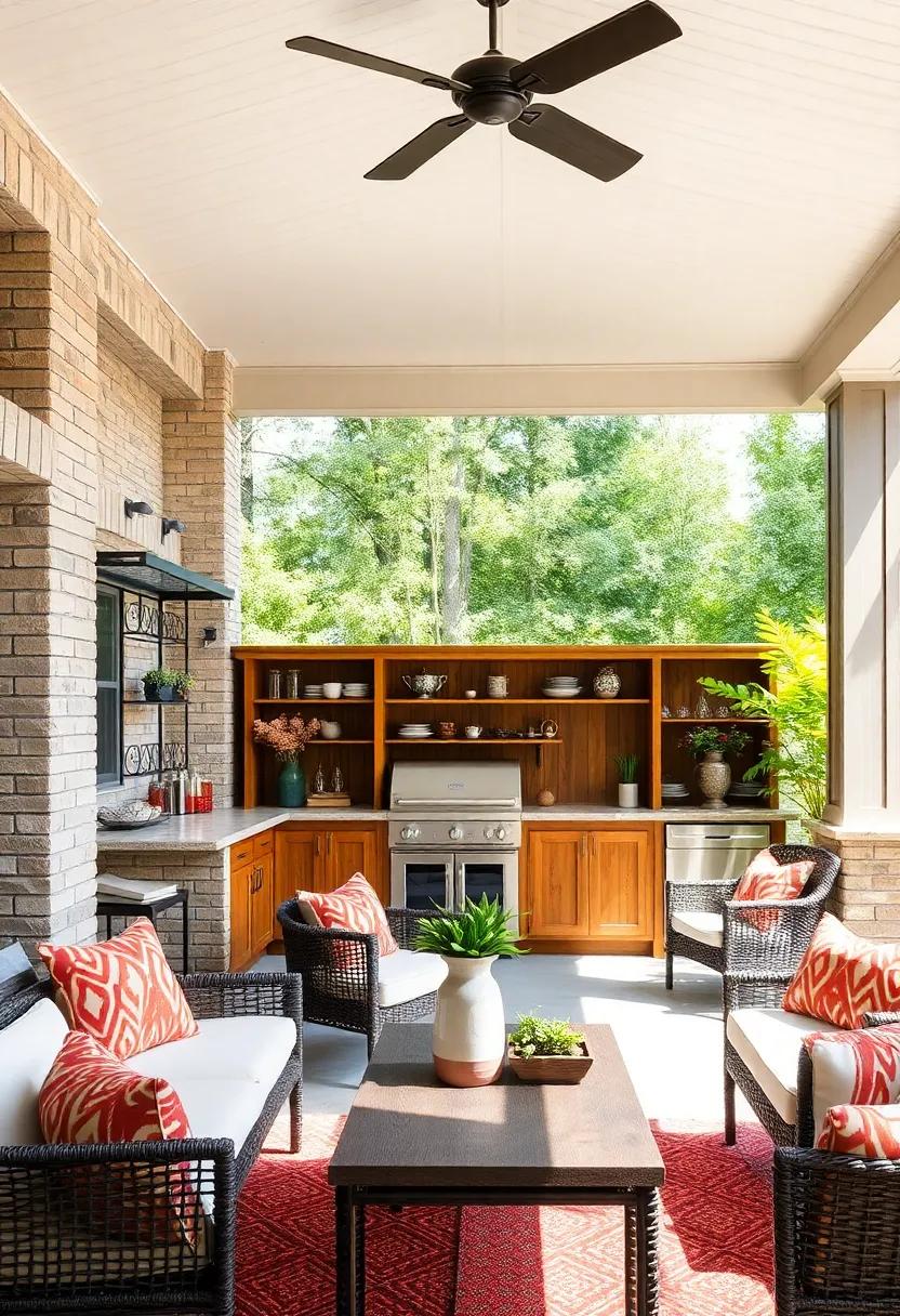 rustic⁢ Modern Blend: this design cleverly integrates metal racks ⁤into wooden cabinetry, providing open storage options for ​cookware alongside a modern aesthetic that speaks to both styles