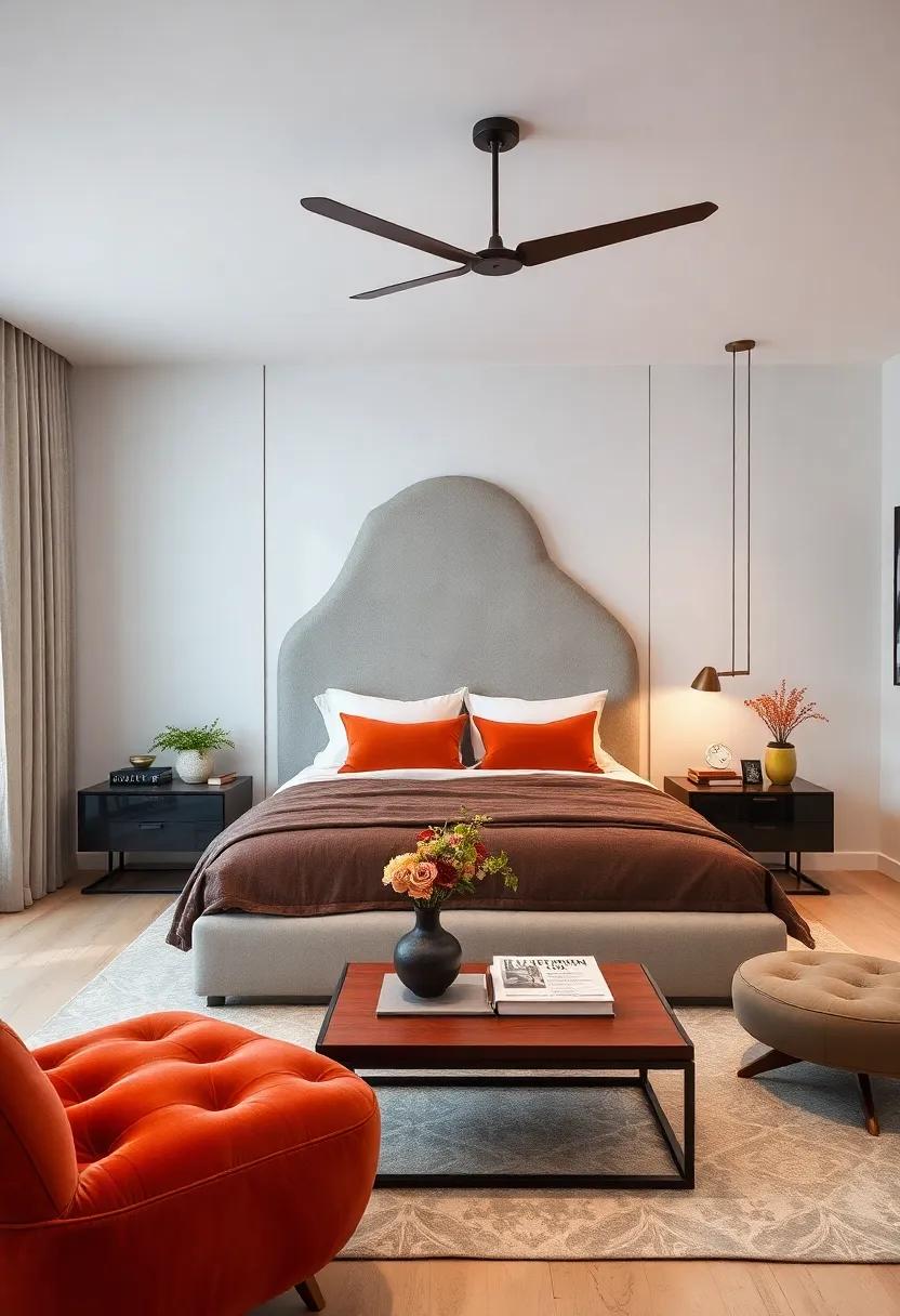 Artistic Headboards: ‍Choose‍ a uniquely shaped‌ or designed headboard to act⁣ as ⁤a striking centerpiece and⁤ enhance the overall ⁤decor