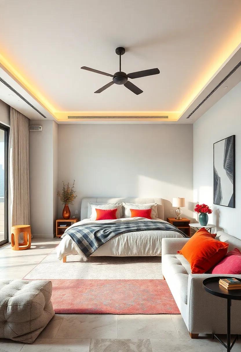 Colorful ‍Accents: Introduce pops‌ of color​ through decorative pillows or throws to ​energize an ⁢or else​ neutral scheme without overpowering ​it