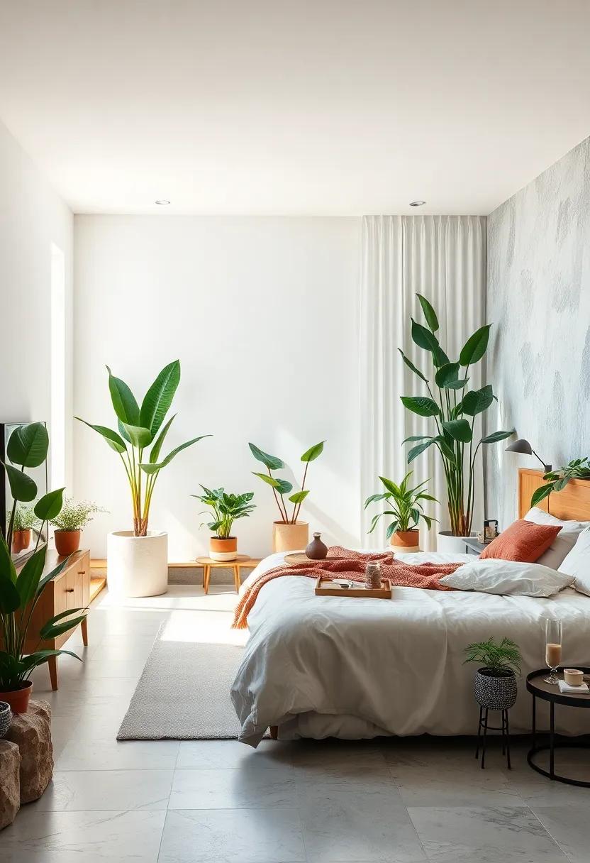 Indoor ⁤Plants: Bring a touch of nature ‍indoors‍ by adding‌ greenery ⁤with low-maintenance houseplants⁤ that⁤ purify the air and ‌boost your mood
