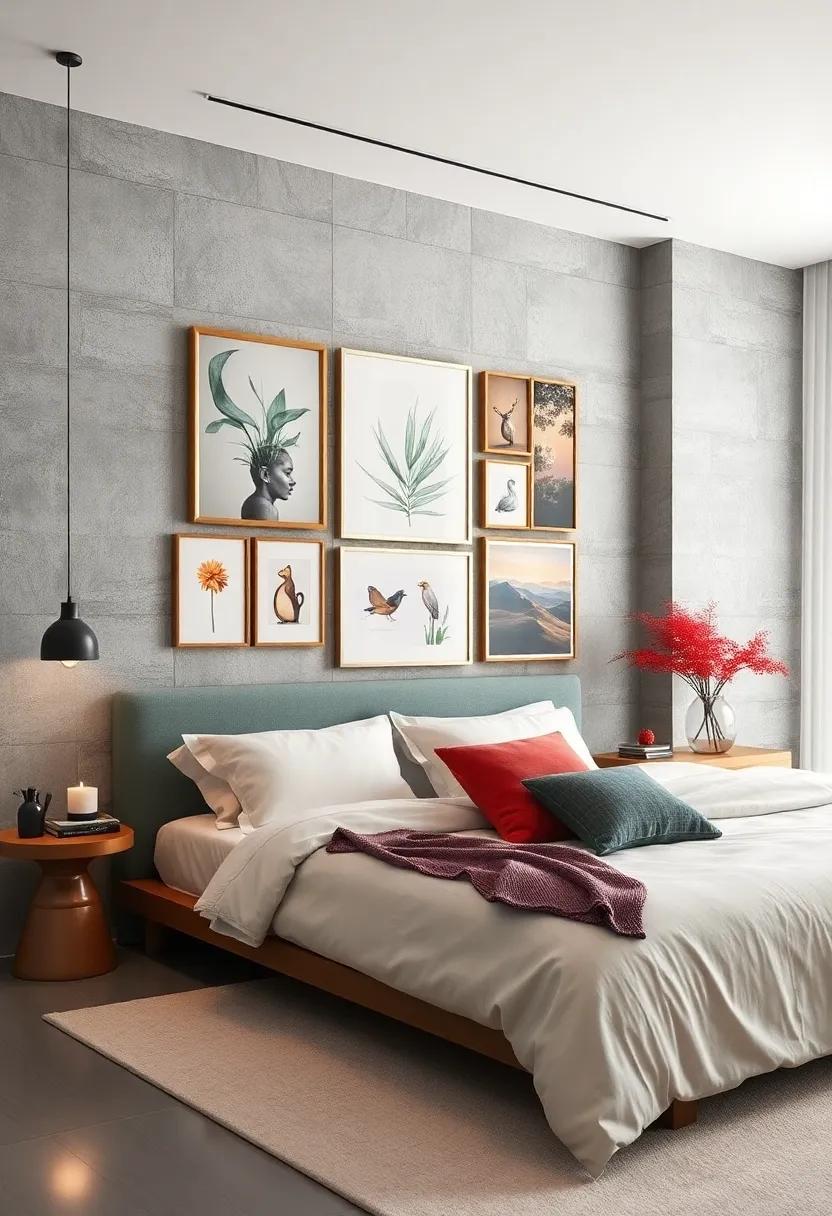 Wall ⁣Art Gallery: ​Curate⁢ a gallery‍ wall with your favorite artwork or ​prints to ⁣inject personality and make⁣ a stylish statement