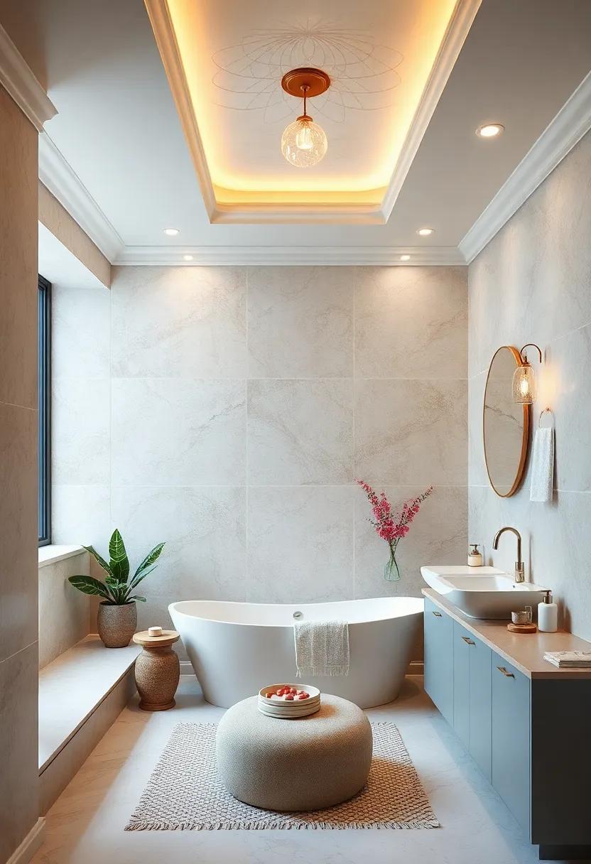 Artistic ⁣Railing or Trim: Decorate​ the ceiling⁤ with ‍decorative⁤ railings or‌ trims that frame the space beautifully, making it feel⁣ both stylish and polished