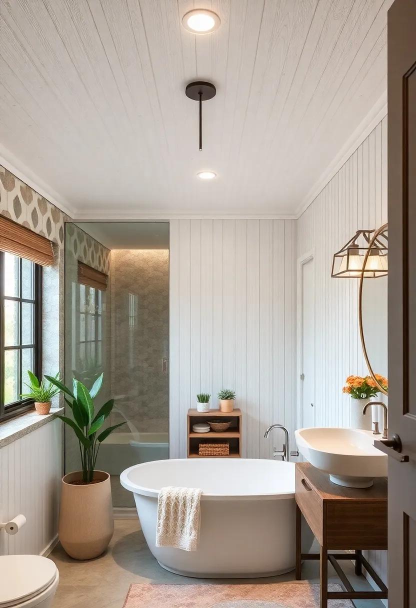 Elegant Beadboard‍ Paneling: install beadboard⁢ for a⁣ classic, textured finish that adds ⁣depth and ‍a touch of elegance to your ceiling while⁣ pairing beautifully with ⁤other decor elements