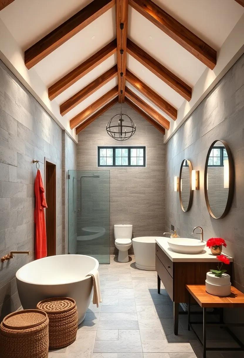 Wood beams for ⁢a Rustic Vibe: Adding wood beams ⁣can create a warm,rustic ​feel,enhancing the overall character of​ your bathroom while achieving⁤ a sense of intimacy