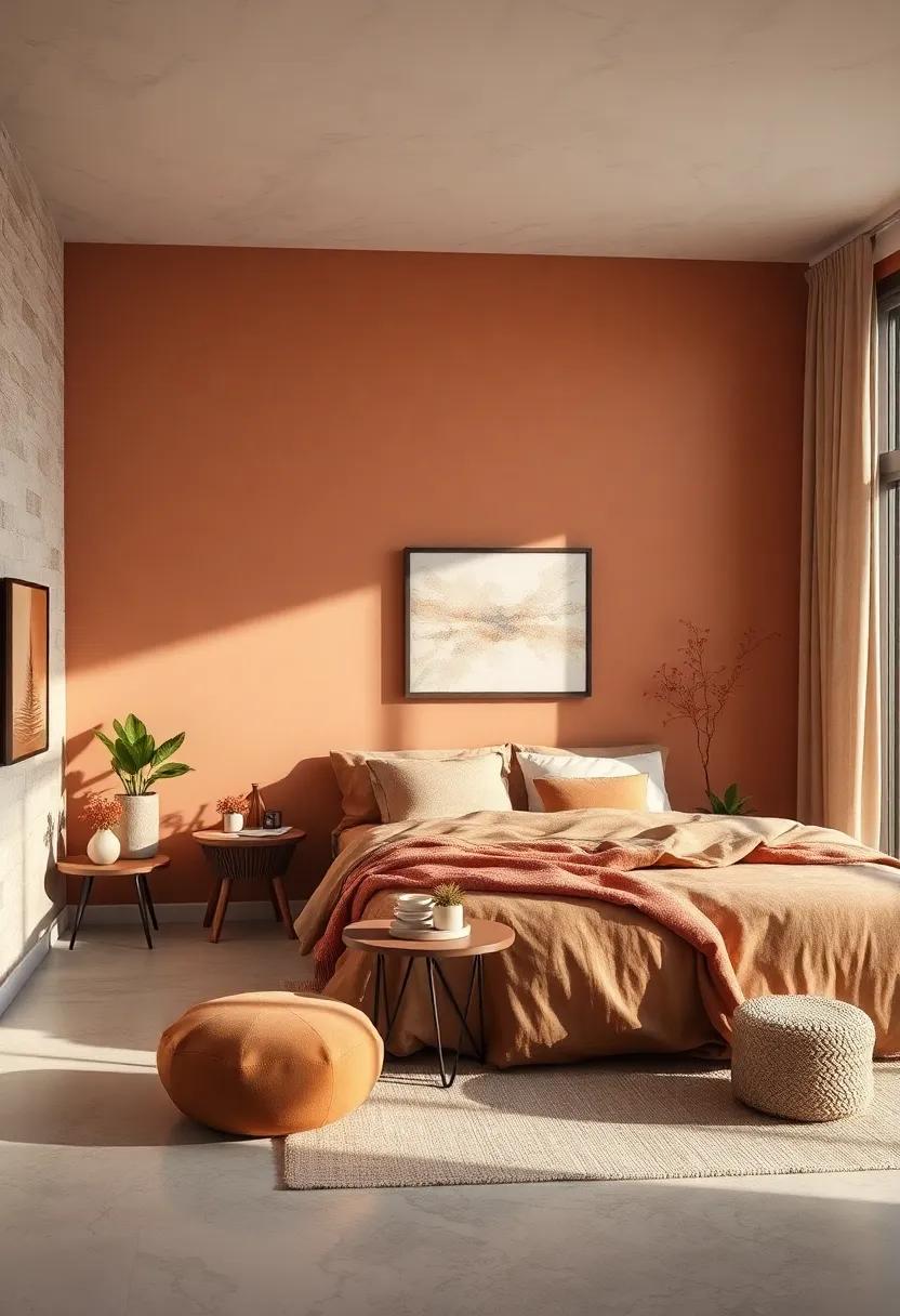 Warm Earth Tones: Inspiring Tranquility with Terracotta and Brown
