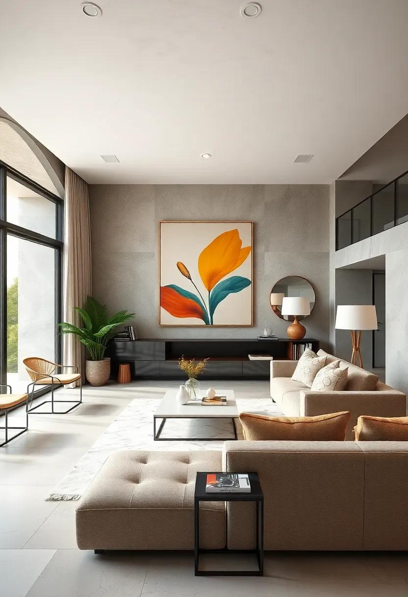 Accentuate‍ with Bold⁤ Artwork: Large-scale ‍art pieces can ​transform a space and become conversation starters, adding ⁤a modern twist to ⁣classic decor