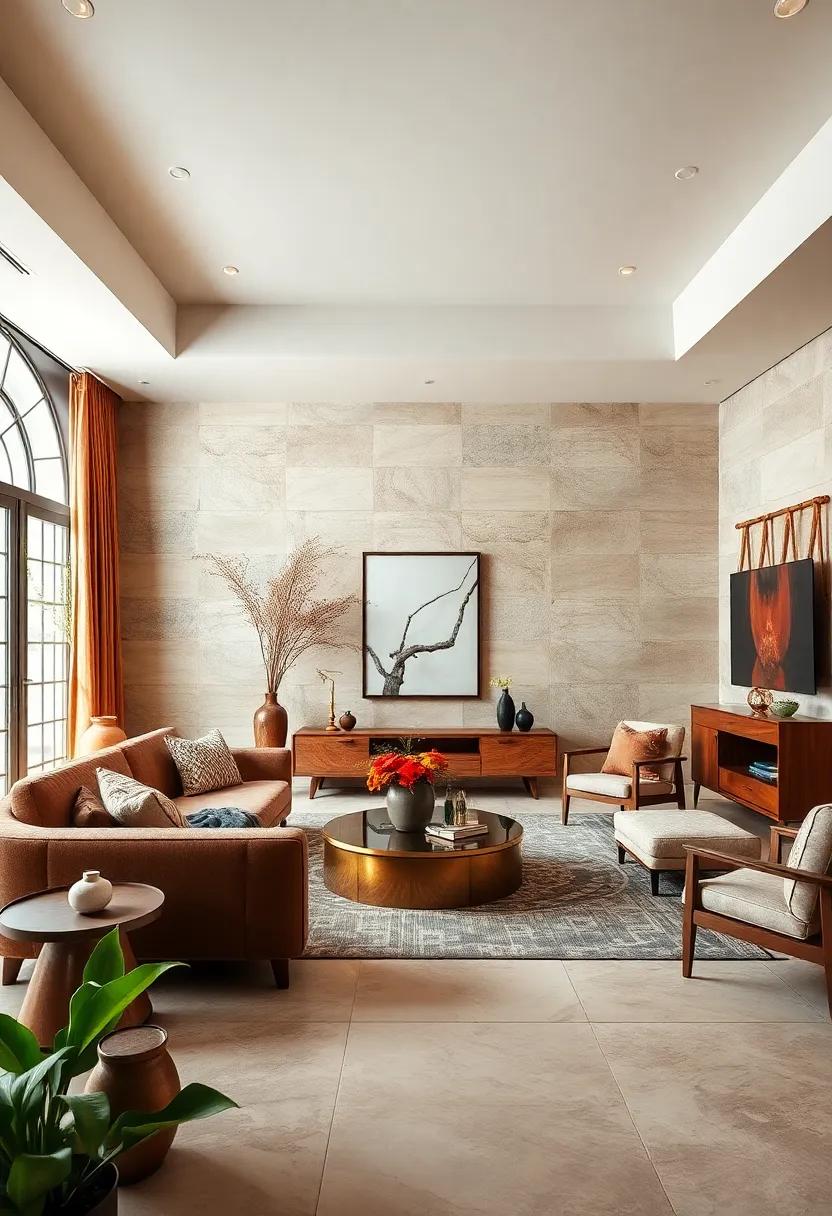 Embrace ⁣Earthy Color Palettes: Use warm, neutral tones paired with deep ⁢greens and ⁤rich browns to create a‍ calming, luxurious⁤ atmosphere