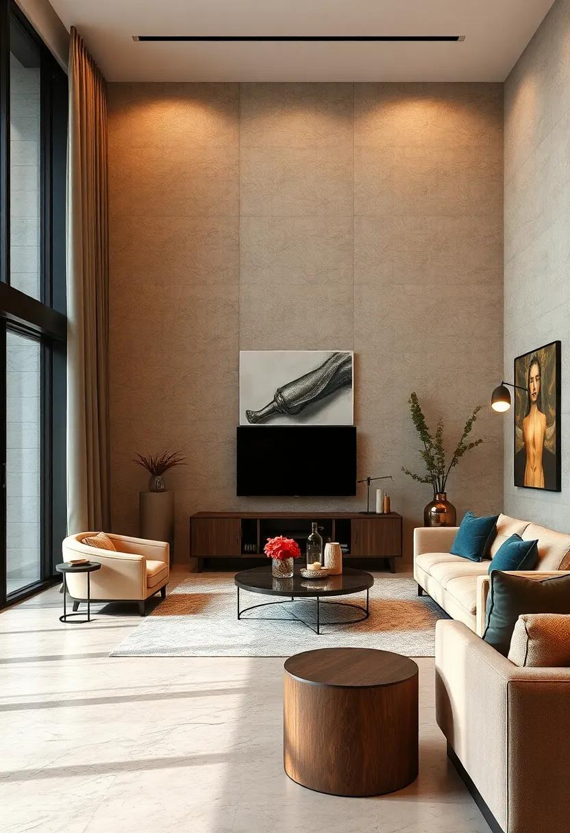 incorporate textured Wall Treatments: Use wallpaper,fabric panels,or decorative plaster to add visual interest⁣ to your ⁣walls without cluttering