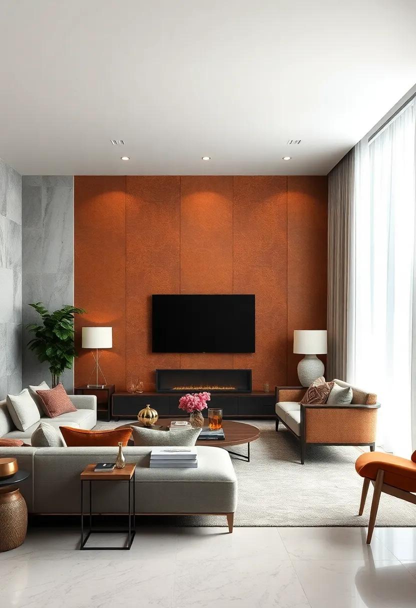 Introduce ‍An Accent Wall: Paint or wallpaper⁢ one wall‍ in a​ rich hue⁢ or decorative pattern to create⁢ a striking backdrop‌ without overwhelming the‌ space