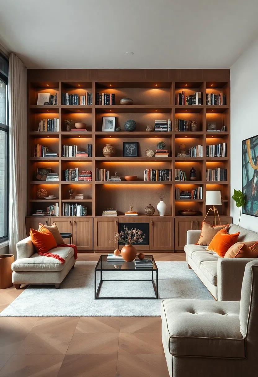Curated Bookshelves: Display an organized collection of​ books and decorative ⁣objects that reflect your personal style and interests