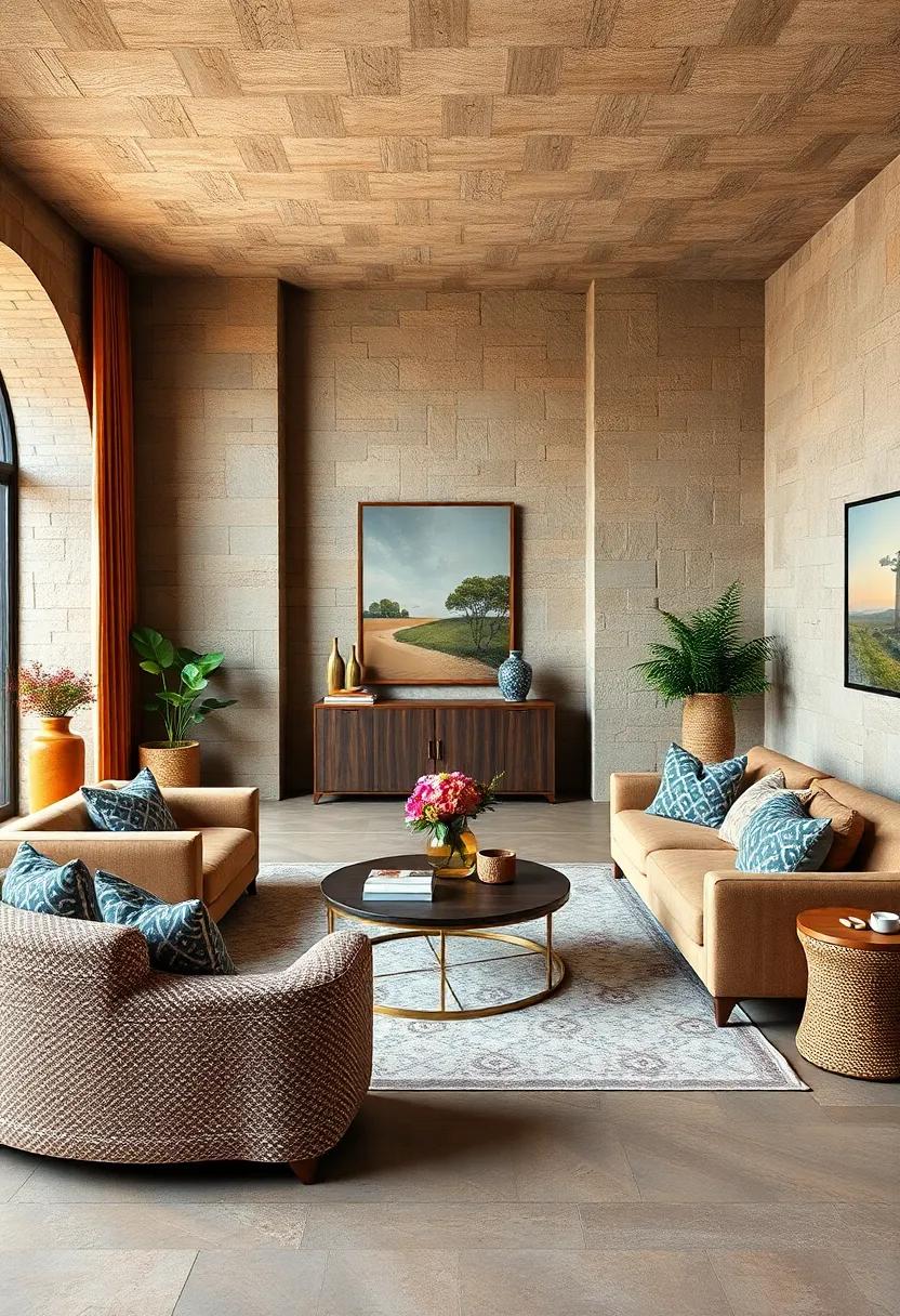 Timeless Patterns: Integrate classic patterns, such as paisley or houndstooth, through throws and cushions to add visual interest