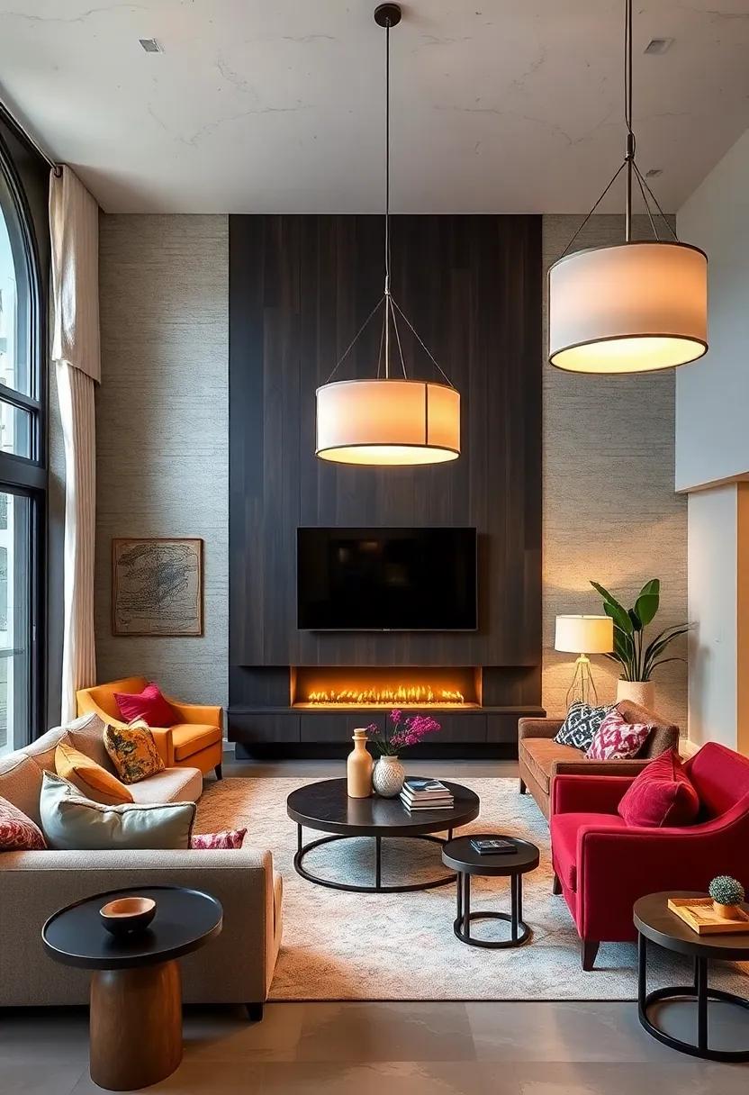 Drum Shade Pendants: Add ⁤elegance with drum shade pendant ⁤lights ‍that emit soft,‍ diffused light, enhancing ⁢the ‍comfort ⁤of⁢ your ⁢living⁤ space