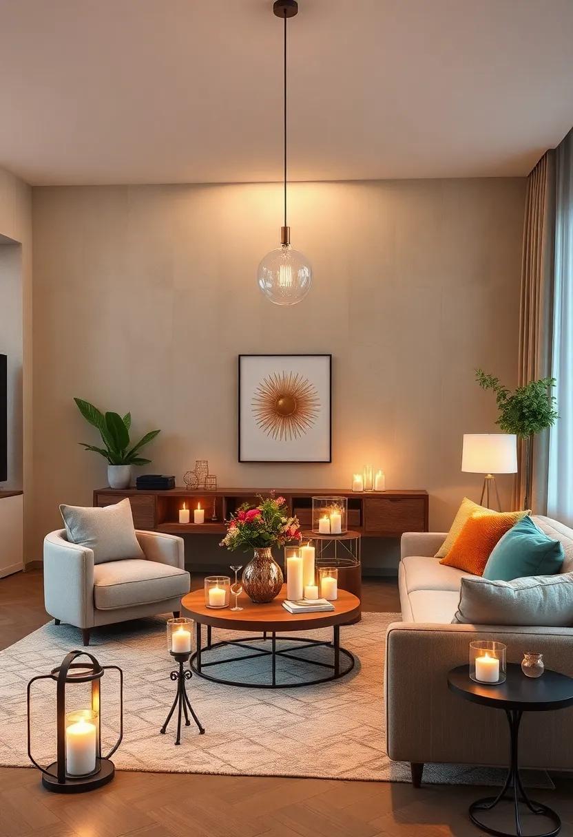 Candle holders and Candles:‌ Introduce candle holders in various shapes and sizes, filling your space‌ with soft, flickering light for a cozy atmosphere