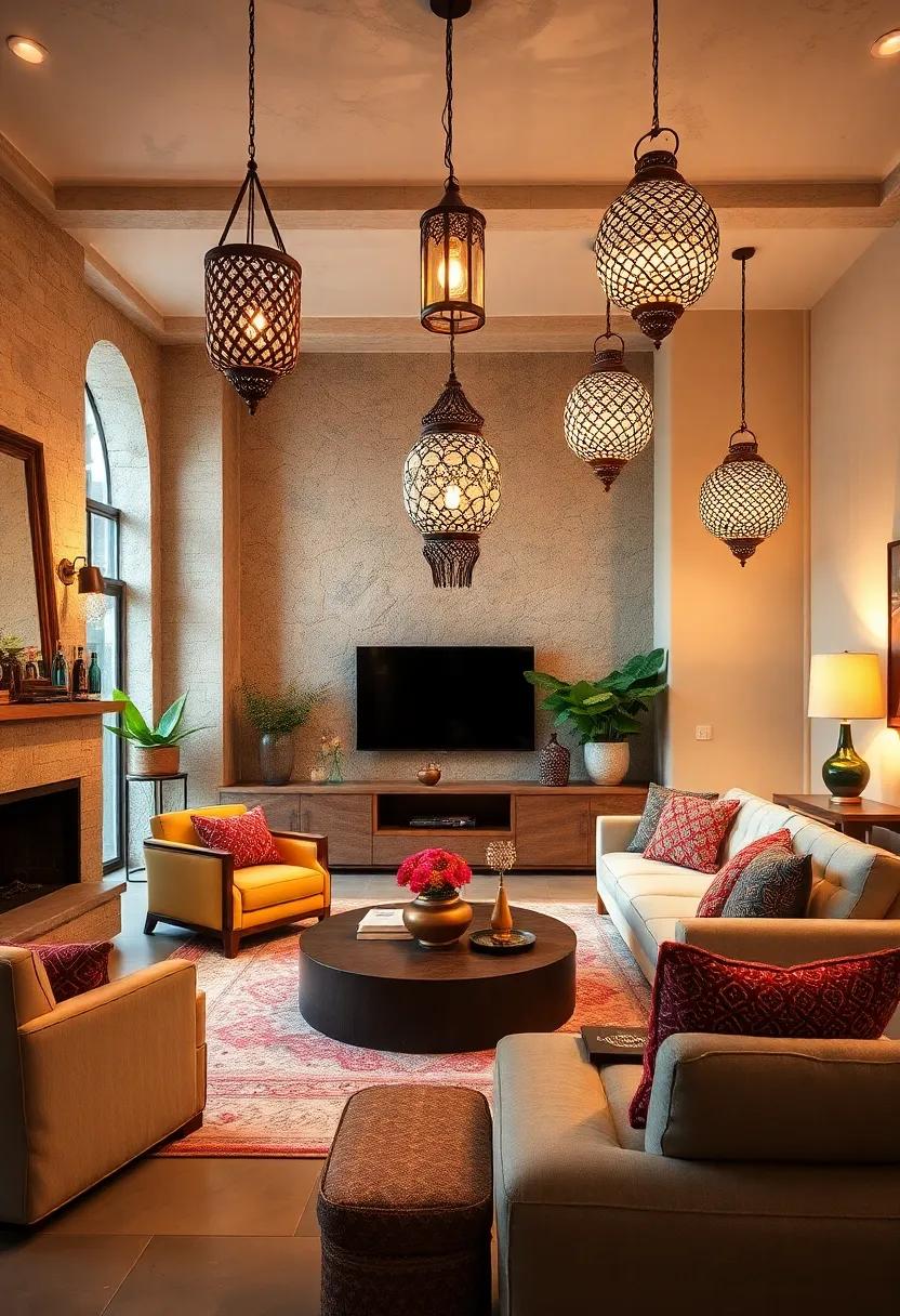 Moroccan Pendant Lights: Infuse your space with rich⁤ patterns ‌and colors ⁣using intricate Moroccan pendant lighting for a bohemian flair
