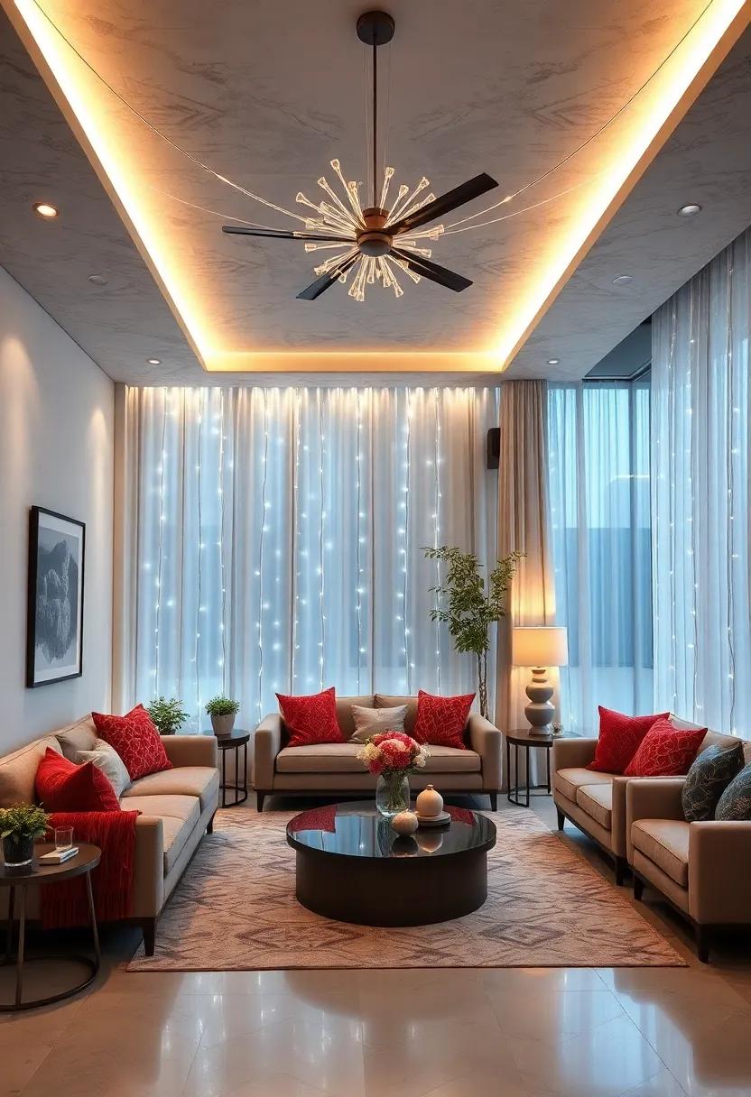 Fiber ⁤Optic Lighting: Experiment with fiber optic strands to create stunning, starry effects ‌in your living⁣ room,⁤ delivering a whimsical air