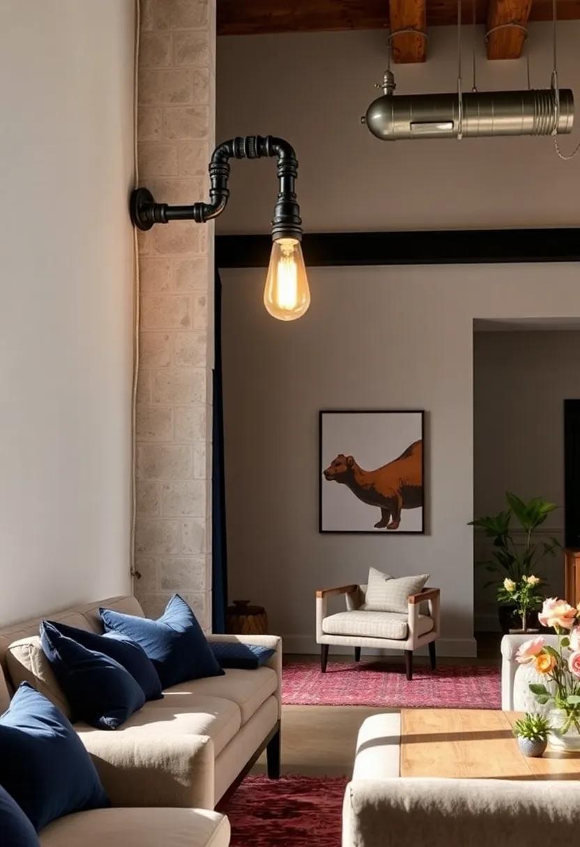 Industrial Pipe Wall Sconce: ​Incorporate a hint ‌of rugged charm⁤ with exposed piping that ⁤merges⁣ functionality and⁣ art in a⁣ unique lighting ⁢solution