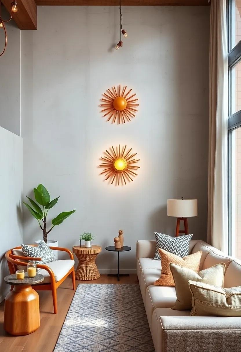 Mid-Century ⁣Modern sunburst ⁢wall Light: Give your walls a burst ⁤of personality with a sunburst ⁤design‌ that radiates light and⁣ a retro‌ vibe all at once