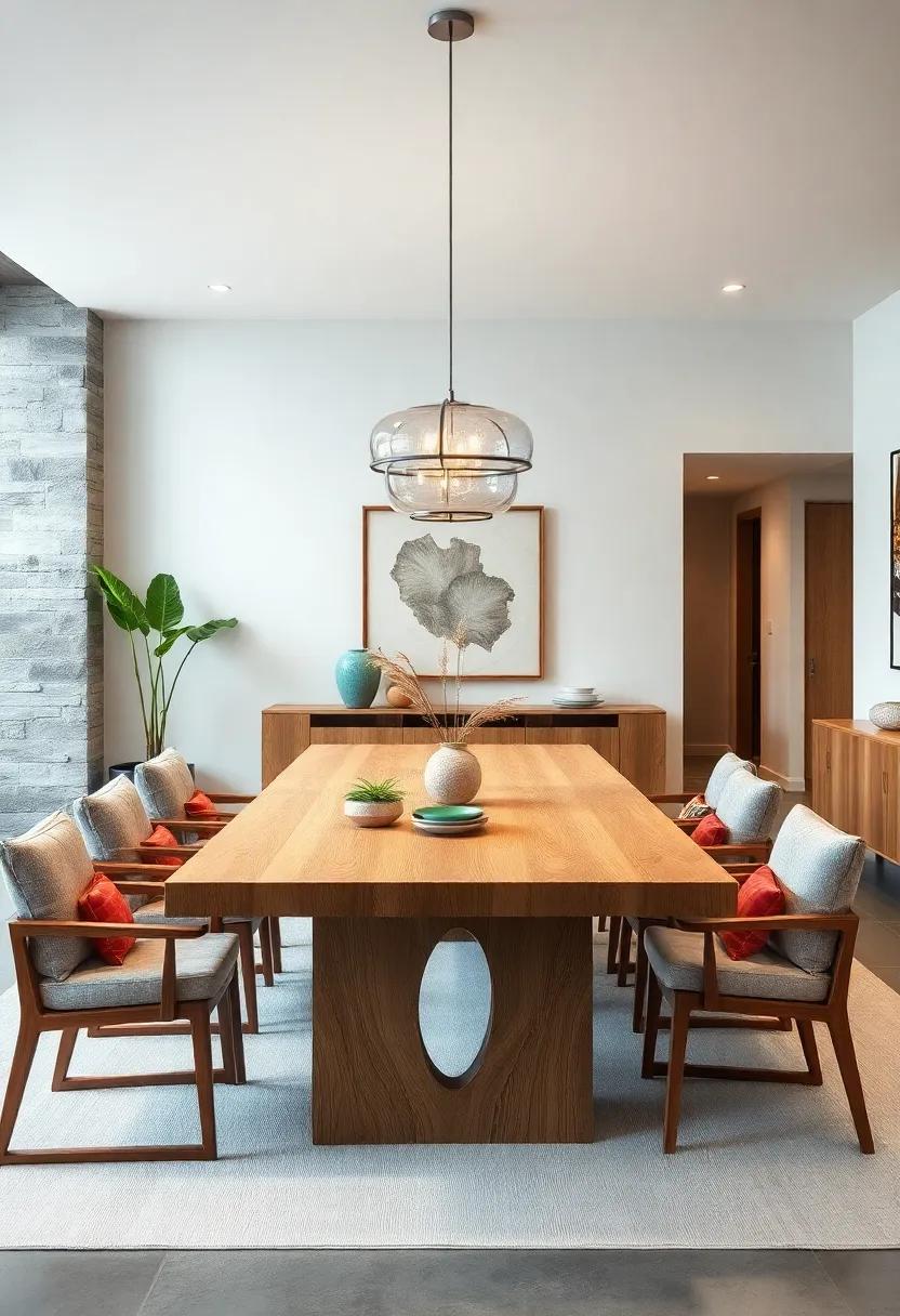 Eco-Friendly Bamboo: A sustainable bamboo dining table that combines durability with an eco-conscious approach for the environmentally-aware homeowner