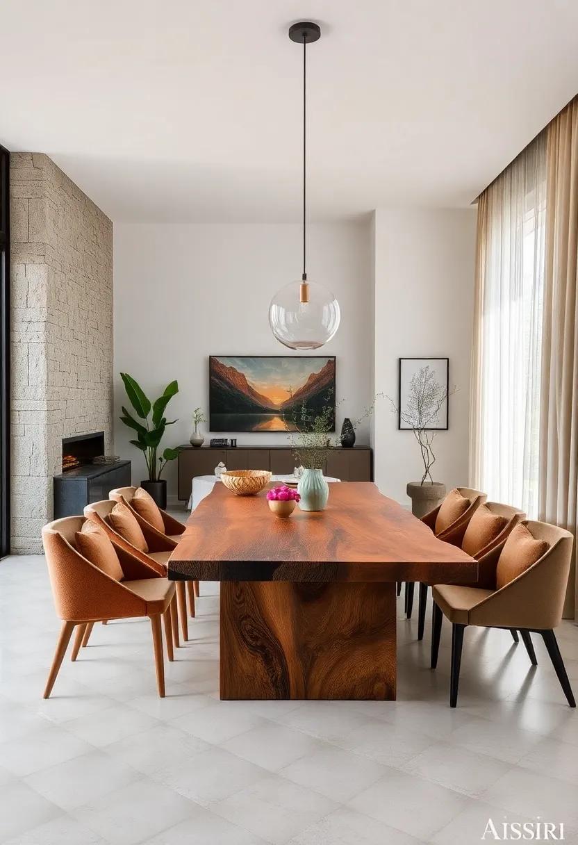 Live Edge Elegance:⁢ Embrace nature​ with a table that features the organic ‍lines ⁣of a live edge, merging modern design with timeless natural beauty