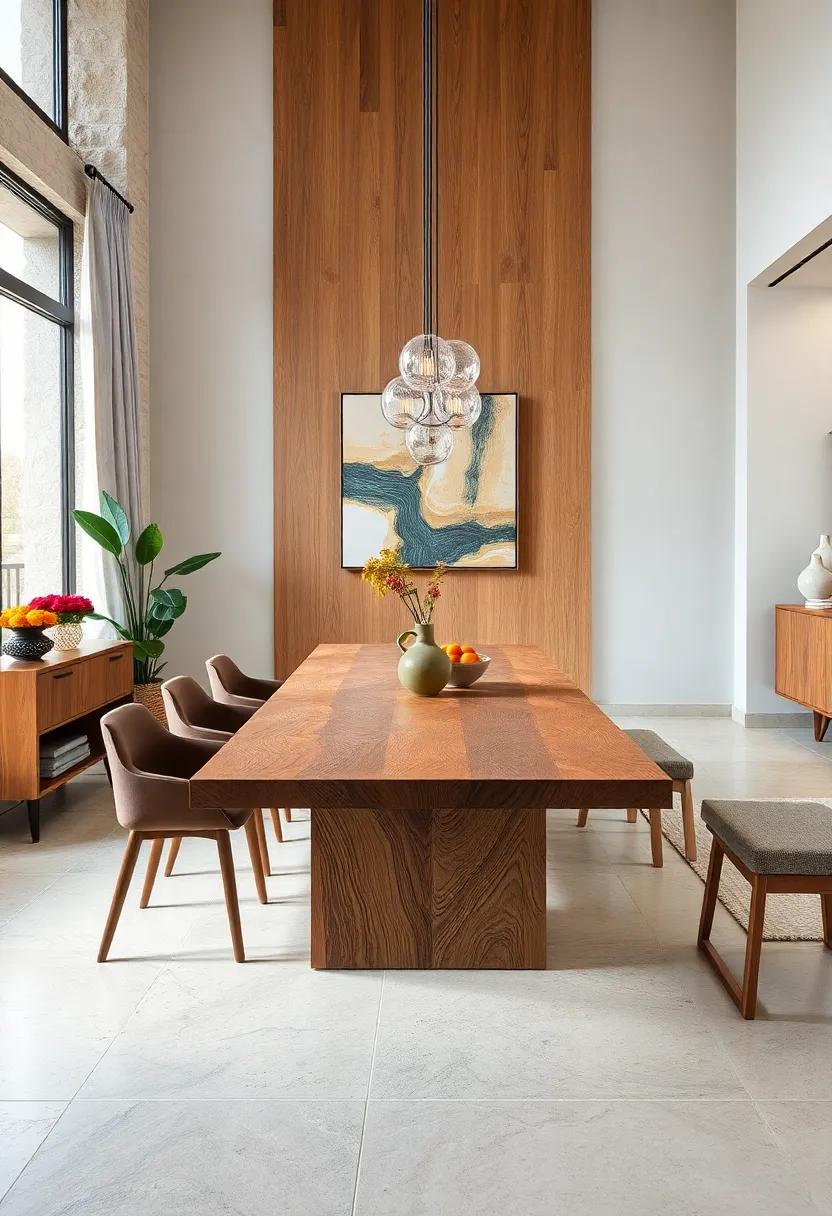 Nature-inspired Prints: A table with laser-cut ​patterns that mimic natural forms, merging functionality with artistic⁢ expression for a unique dining experience