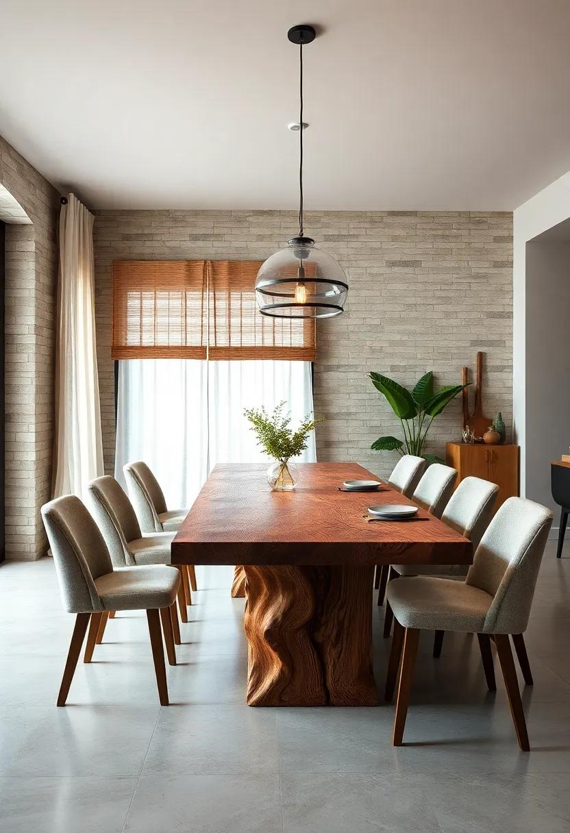 rustic Reclaimed Charm: A dining⁤ table crafted from salvaged wood, showcasing unique imperfections that tell a story of history and craftsmanship