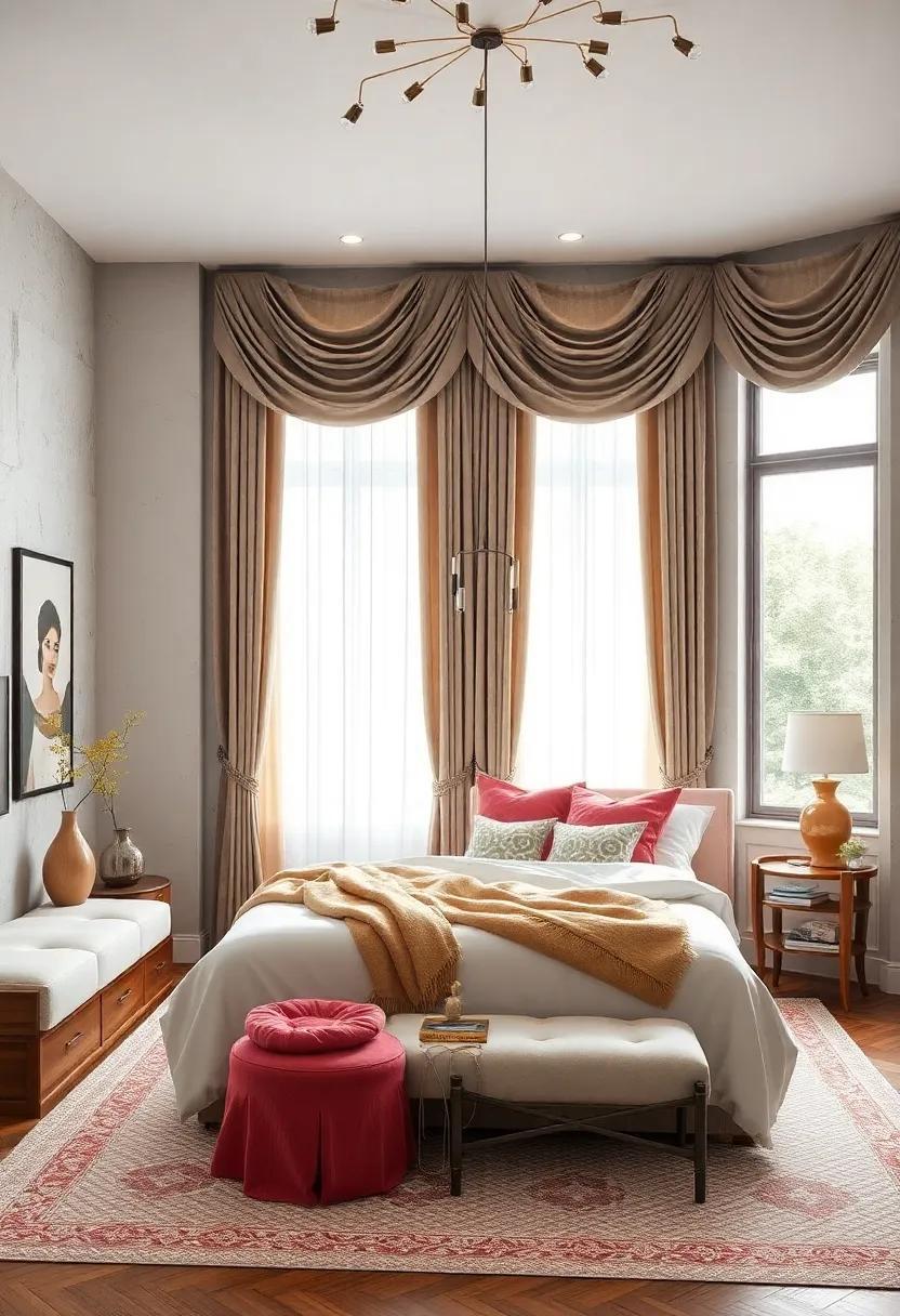 27 Stylish Bedroom Curtain Ideas with Swags and Valances for Every Aesthetic