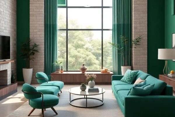 29 Inspiring Ways to Incorporate an Emerald Green Color Scheme in Your Living Room