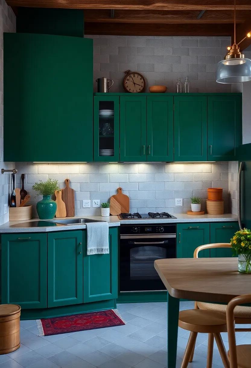 23 Inspiring Ideas for Small Kitchens with Stunning Green Cabinets